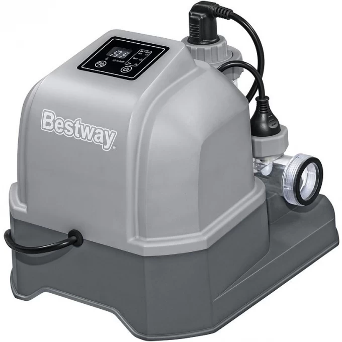 Хлоргенератор для бассейнов BESTWAY 58775 от 26498 л, мин. поток 1249л/ч, хлор 12 г/ч 58775 BW