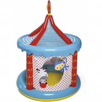 Игровой центр BESTWAY 93505 ЦИРК 104х137см с куполом и мячами (25шт), надувное дно, от 2 лет Игровой центр BESTWAY 93505 ЦИРК 104х137см с куполом и мячами (25шт), надувное дно, от 2 лет