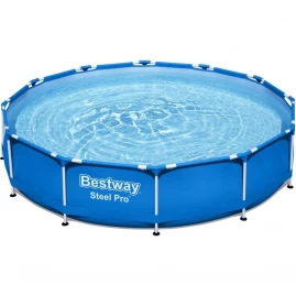 Каркасный бассейн BESTWAY STEEL PRO 366х76см, 6473л + фильтр-насос 1249 л/ч