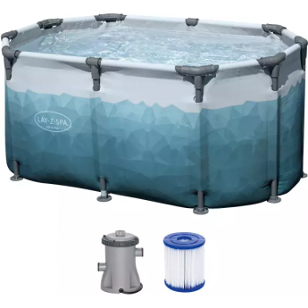 Ледяная купель BESTWAY 6002N BW "GLACIAL DIP ICE BATH TUB" 150х90см, 431л, фильтр-насос 1249л/ч, тент, уп.1